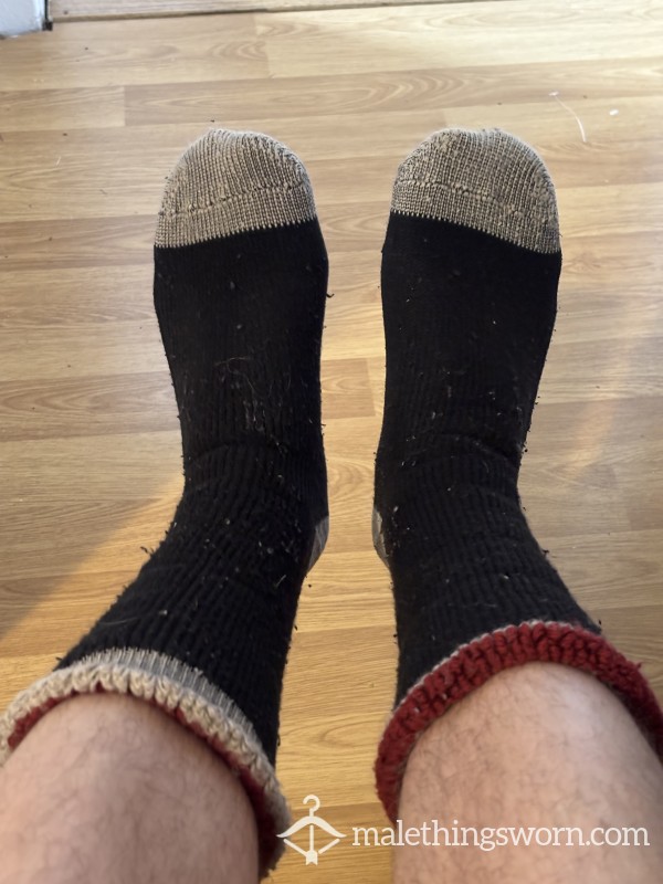SOLD - Extremely Smelly Men’s Work Socks