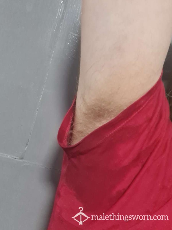 Extremely Sweaty Red Shirt, Used By Boyfriend To Work And Gym 😈🏋‍♂️