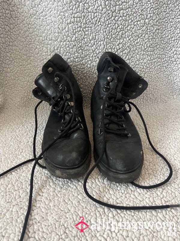 Extremely Well Worn Bus Driver Boots