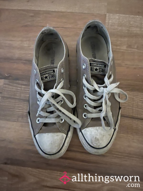 Extremely Well-Worn Converse Low-Tops - 10+ Years Old