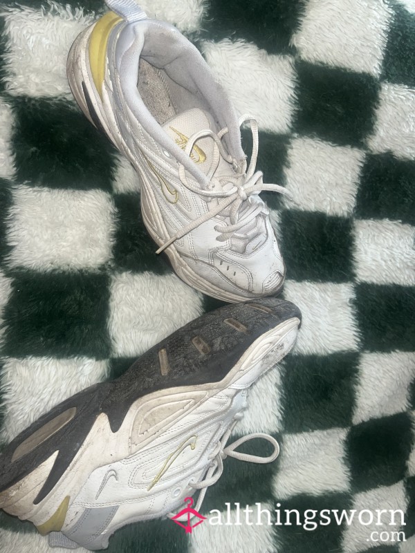 Well-Worn Nike Trainers – Broken Heel & Removed Sole