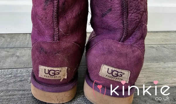 Extremely Well Worn Purple UGG Boots For You Foot Fetish Lovers - UK 6 - Really Smell Of Me !
