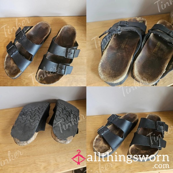 Extremely Well-Worn & Trashed Birkenstock Arizona Sandals ✨