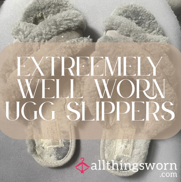 Extremely Well-Worn UGG Slippers – 3.5 Years Of Daily Use