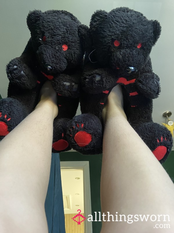 Extremely Worn Fluffy Slippers