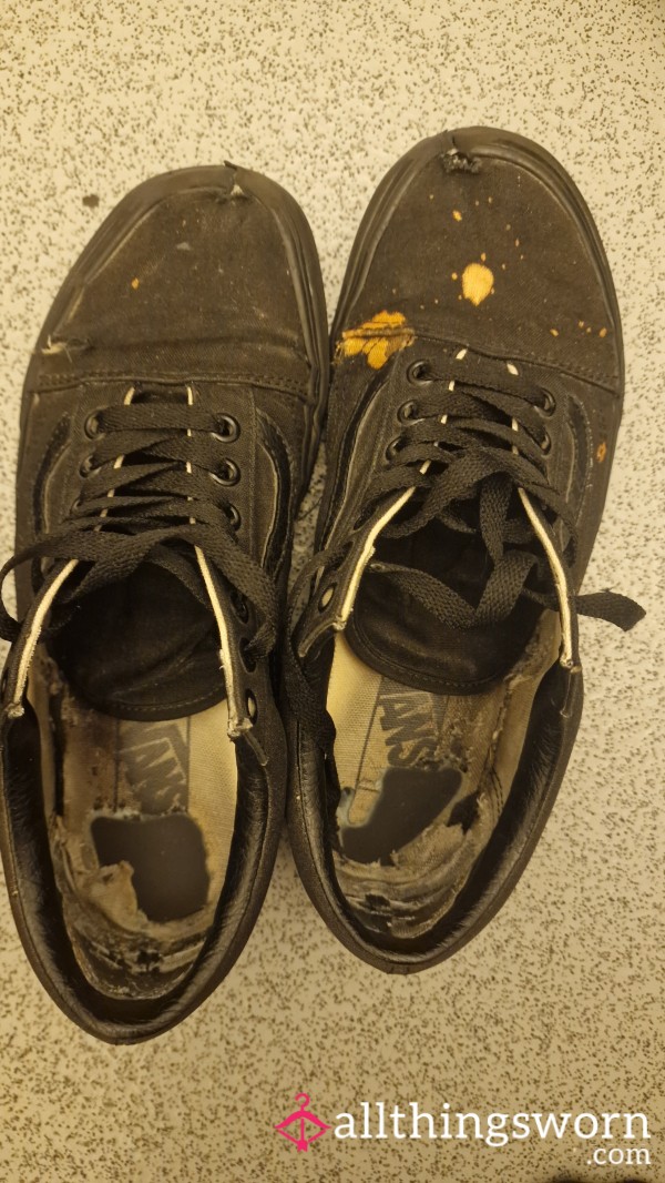 Extremely Worn Smelly  Work Vans