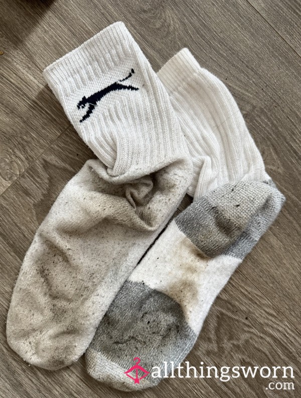 Extremely Worn Stinky Slazenger Sock 🧦 🤤 5 Day Wear, £15 Free Shipping ‼️