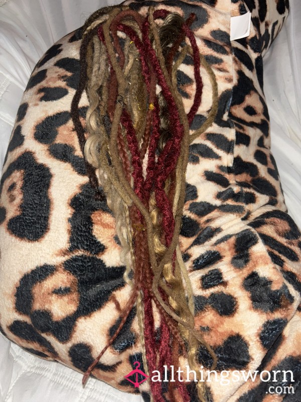 Extremely Worn Synthetic Dreadlocks Bundles. This Hair Is Well Travelled.