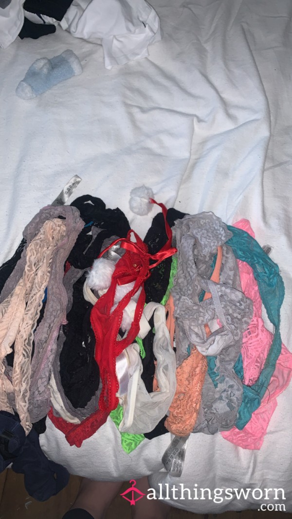 EXTREMELY Worn Thongs!!