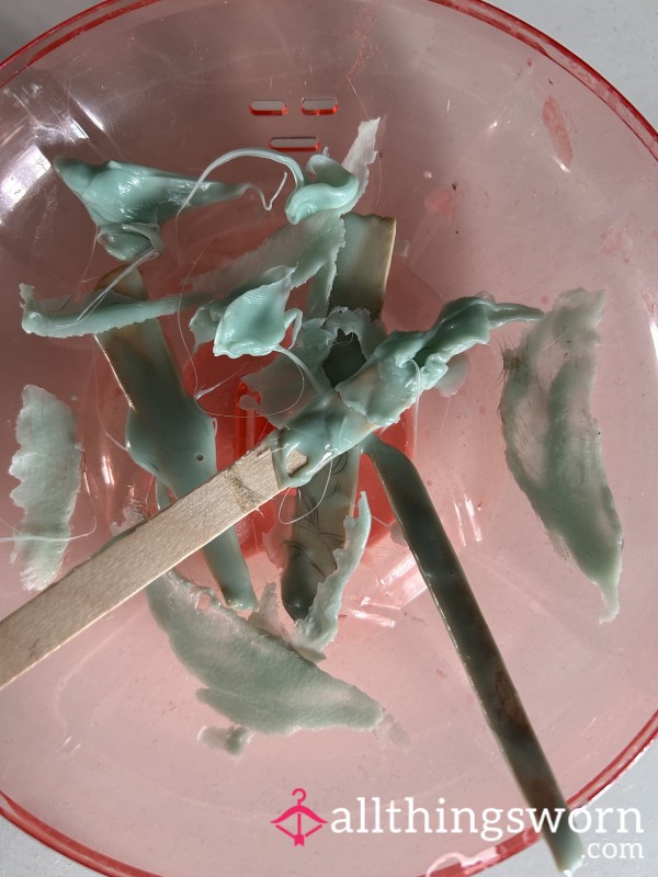 Eyebrow Wax Strips And The Empties Of My Wax Bowl