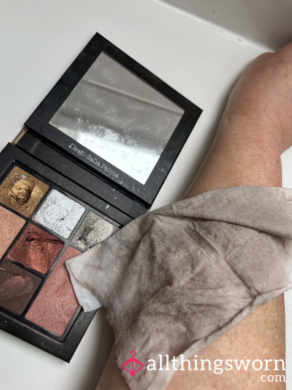 Eyeshadow Set With Used Facial Wipe, From My Silky Skin To Yours