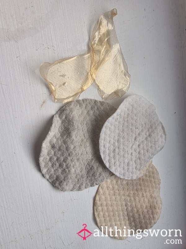 Face Cleansing Pads And Eye Mask Used Ready To Go 😘