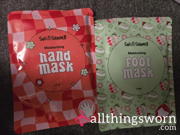 Used Face, Eye, Foot, & Hand Masks