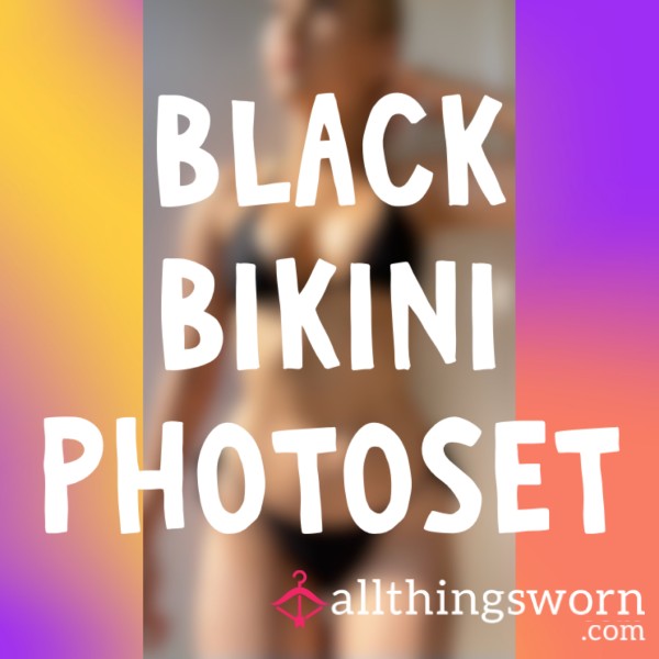 *Face Included* Black Bikini Photoset☀️