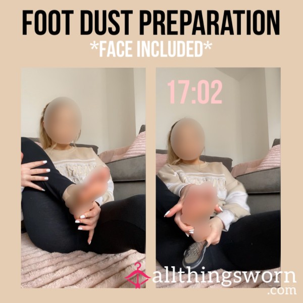 *Face Included* Foot Dust Preparation🦶🏻