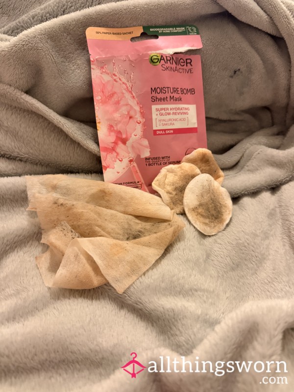 Face Mask And Cotton Pads.