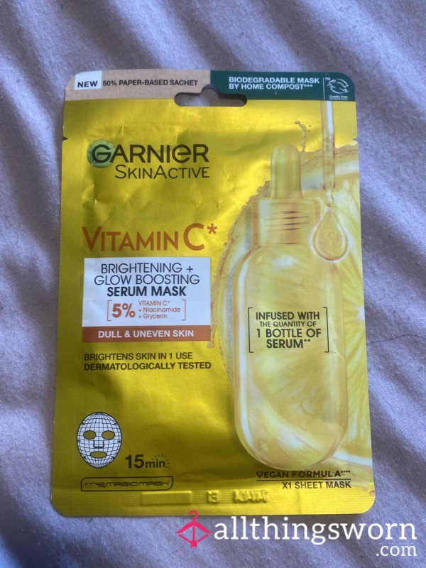 Face Mask Well Worn For 20 Mins