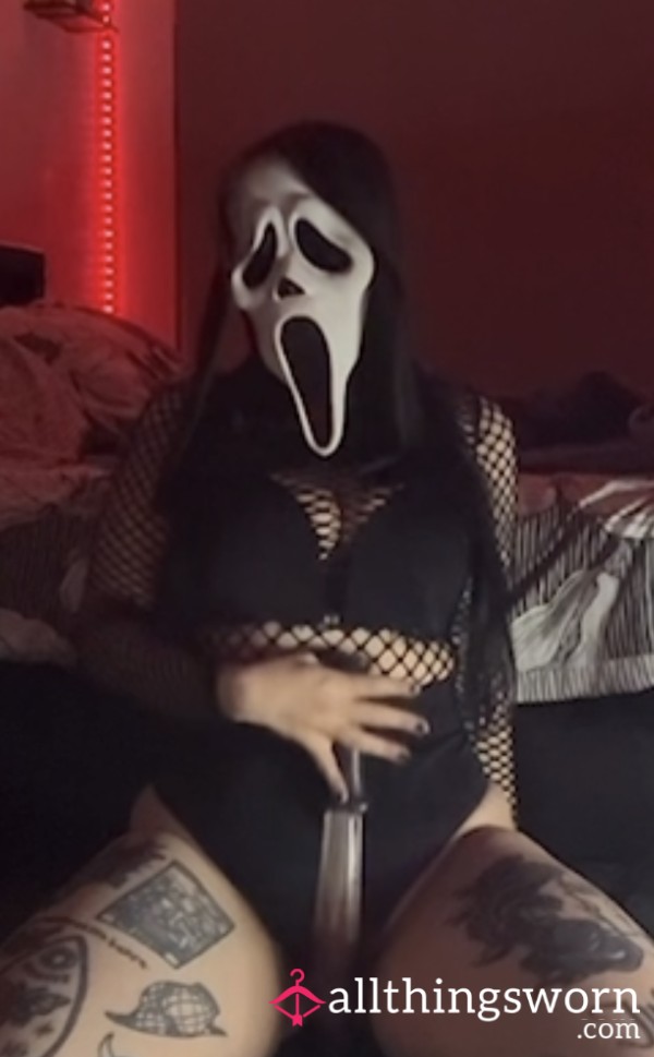 Face Reveal Ghost Face Mask Tease