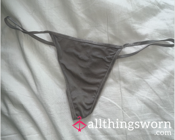 Faded White Thong