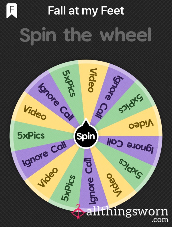 Feet For You 🤩 Spin The Wheel