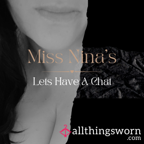 Lets Have A Chat 🖤