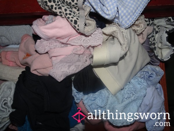 Take Your Pick From My Panty-drawer (mostly Cotton, Size 14 Or 16)