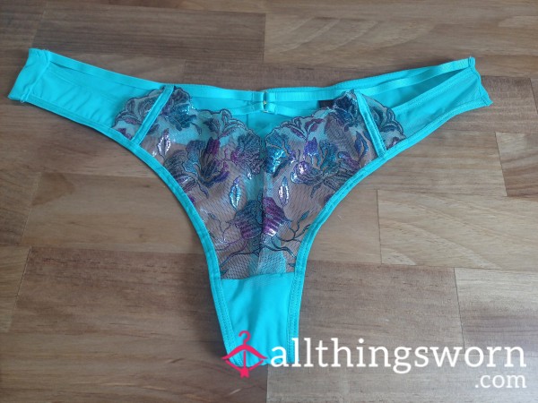 Cute And Girly Thong - Baby Blue 🩵 - Free Shipping!