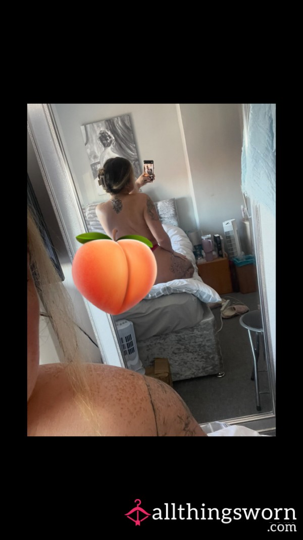 Fat A** In S**y Red Lace Thong