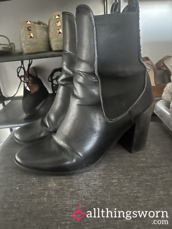 Faux Leather Boots