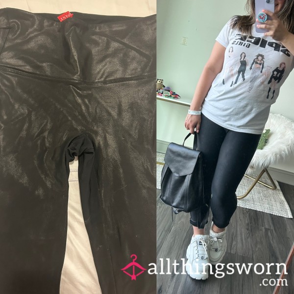 Faux Leather Petite Leggings