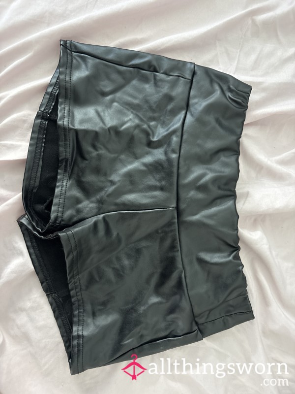 Faux Leather Shorts
