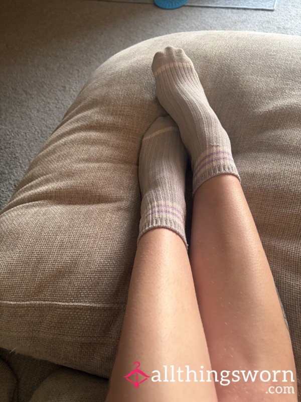 Favorite Purple Stripe Socks