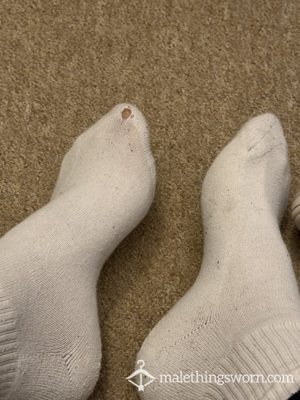 FCUK White Socks With Toe Hole
