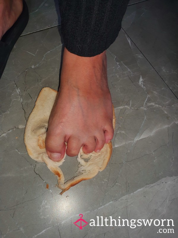Feet Crushing 😍 Bread