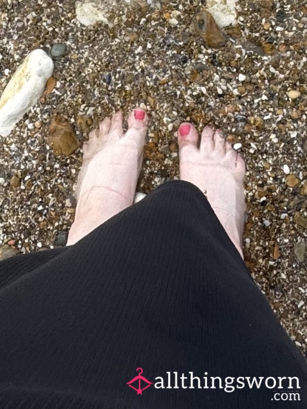 Feet Frolicking! Toes In The Sea And Sand!