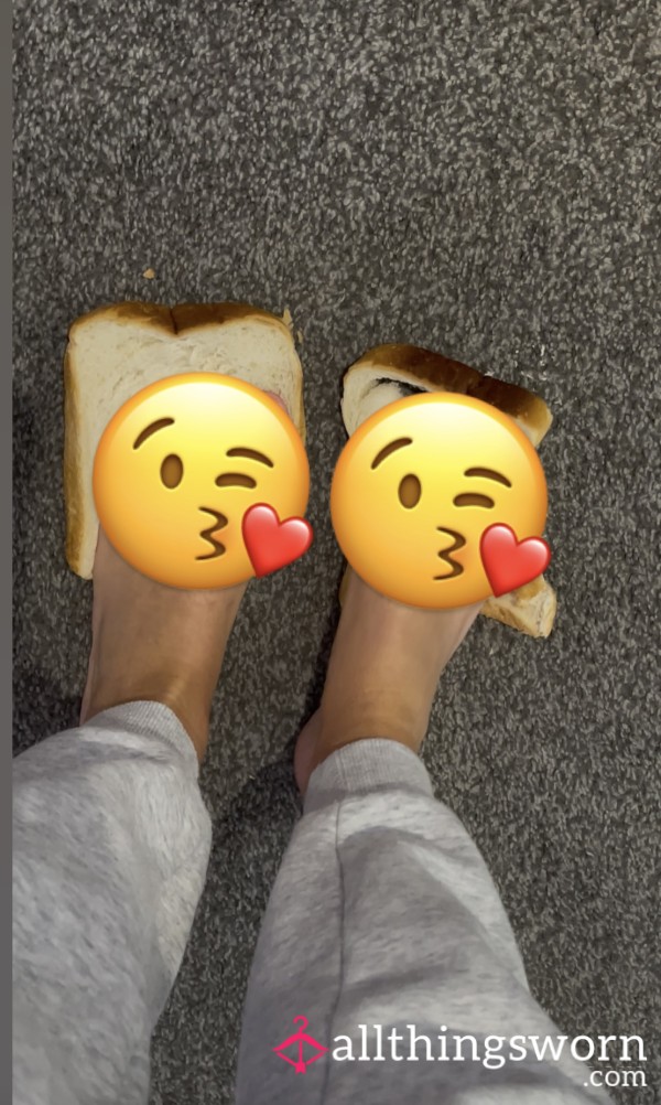 Feet Imprint In Bread