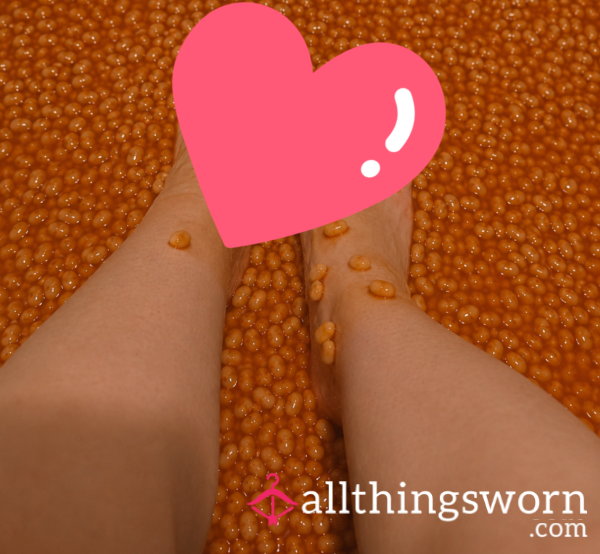 Feet In Beans 😉