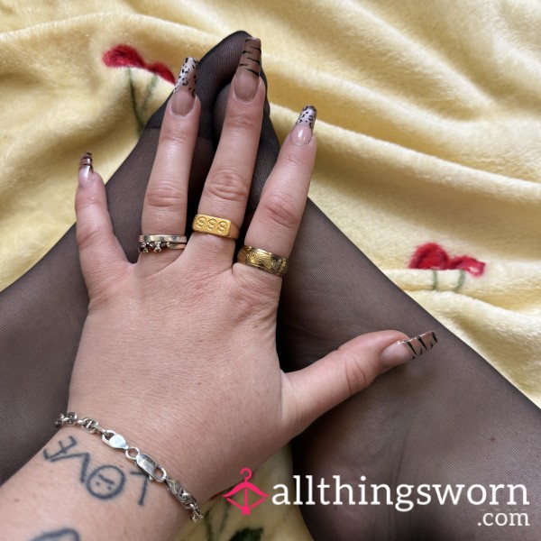 Feet In Black Nylons 🖤