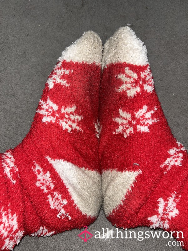 Feet In Dirty Fluffy Socks