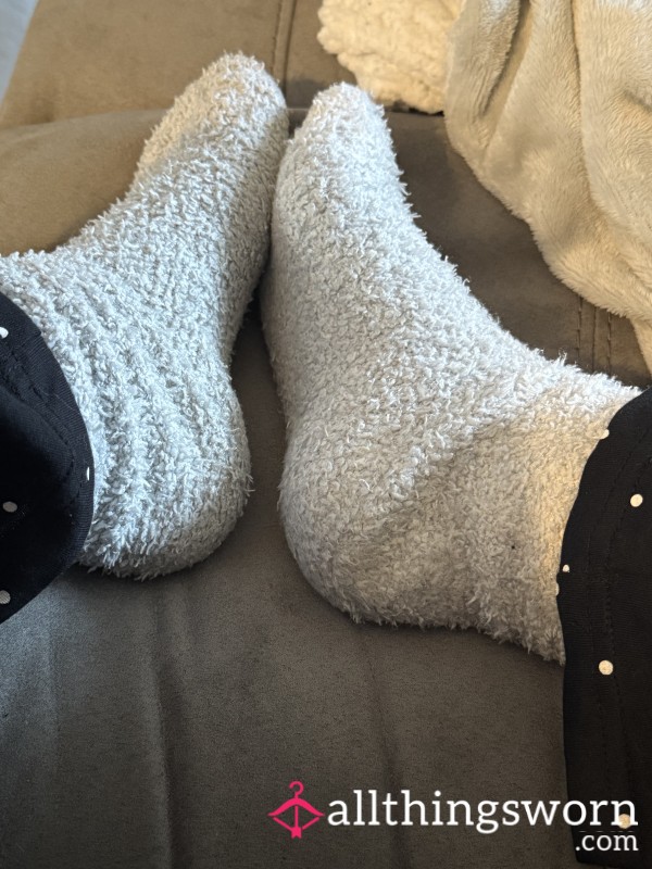 Feet In Fluffy Socks