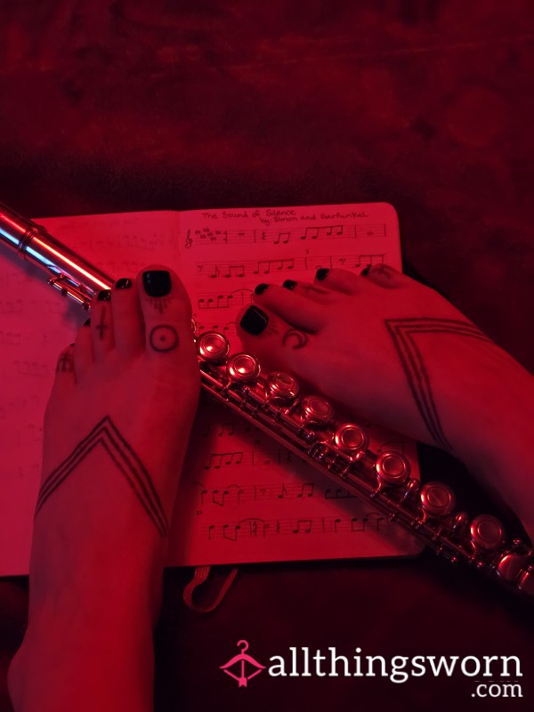 Feet In Red Light
