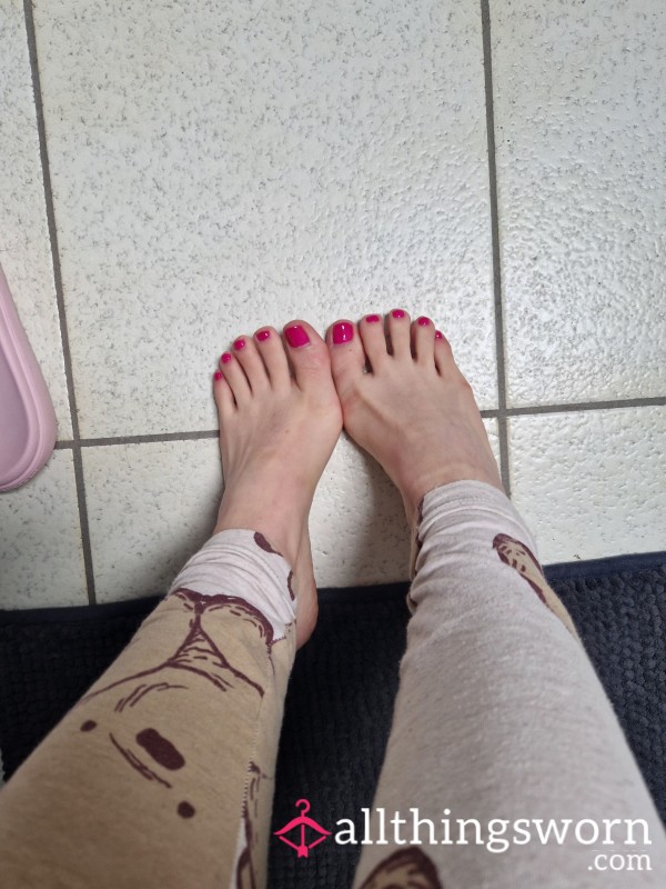 Feet In Toilet