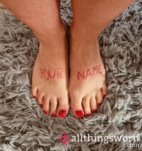 [BODY WRITING] Feet Lovers Mark