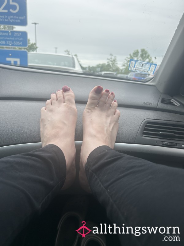 Feet On Dash While I Wait For My Order