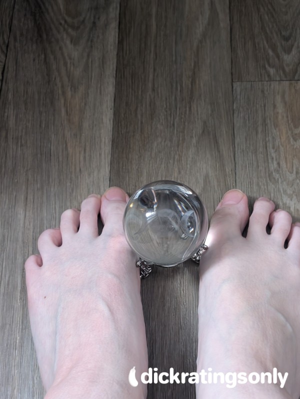 Feet Pic With A Gla** Ball