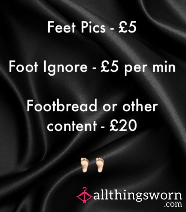 Feet Pics, Ignore Sessions & More 🦶🏻