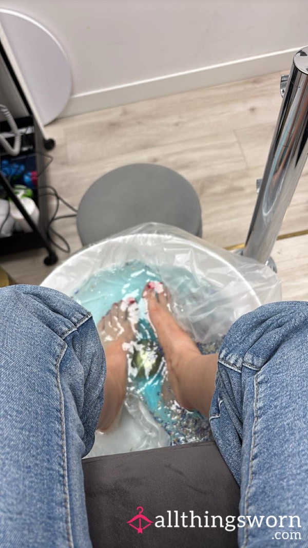 Feet Pics Red Nails