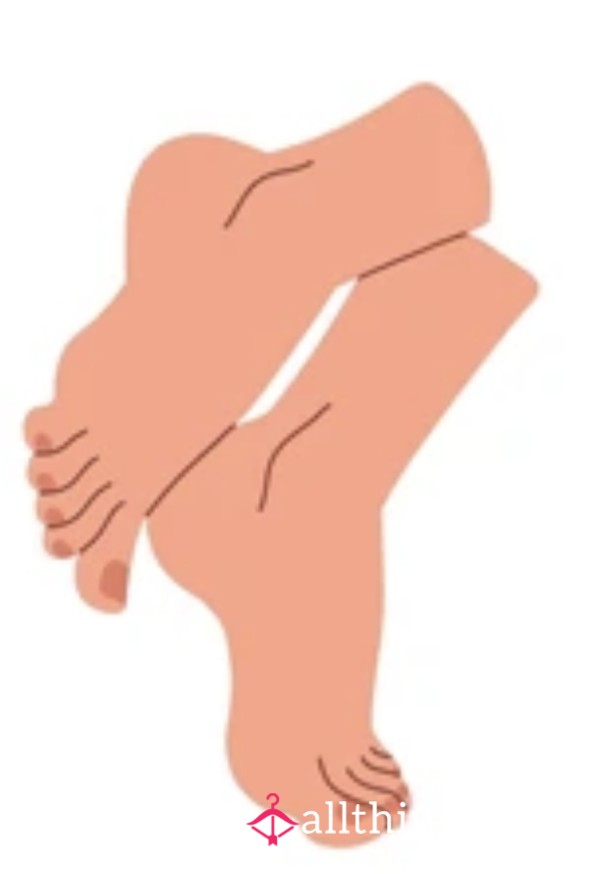 Feet Playing In Plaster