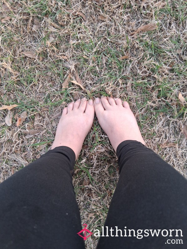 Feet Playing In The Gra**