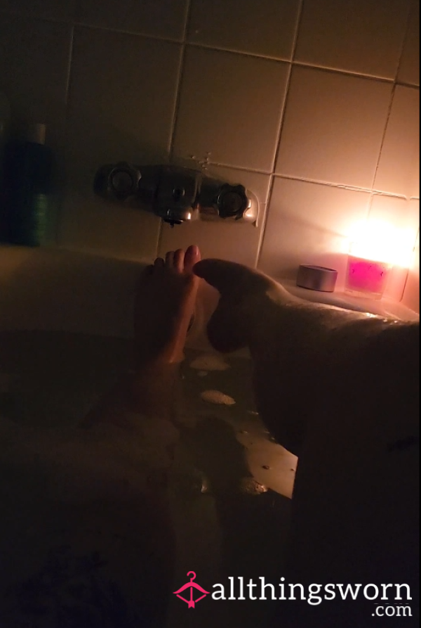 Feet Rubbing In Candle Light Video